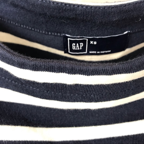 BR Navy Boat Neck Striped Long Sleeve Top C - Picture 6 of 6